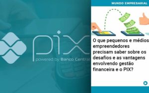 O Que Pequenos E Médios Empreendedores Precisam Saber Sobre Os Desafios E As Vantagens Envolvendo Gestão Financeira E O Pix  - Contabilidade em São Paulo - SP | Contabilidade Real